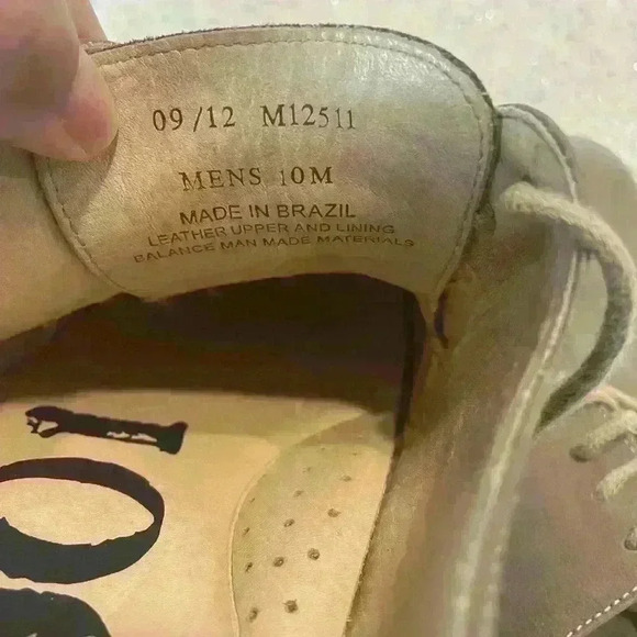 Nordstrom Mens 1901 Carson Oxfords Shoes Sand Suede Leather Size 9 1/2 Shoes - Picture 4 of 6